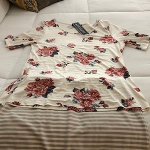 Mikarose floral knit top